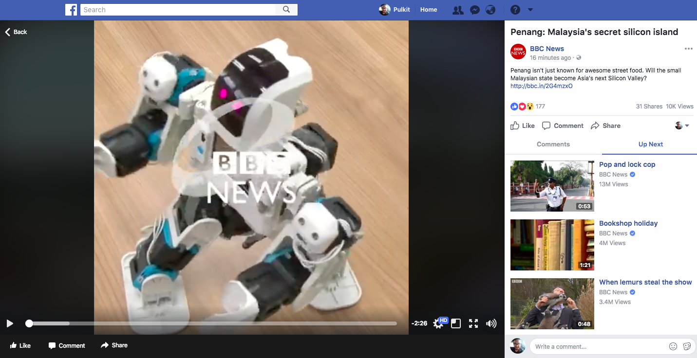 link your breaking news video to your social media posts like bbc