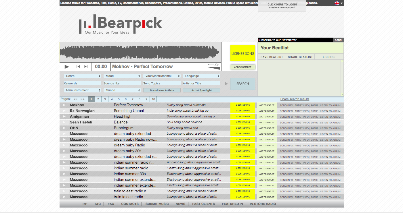 royalty-free music from beatpick