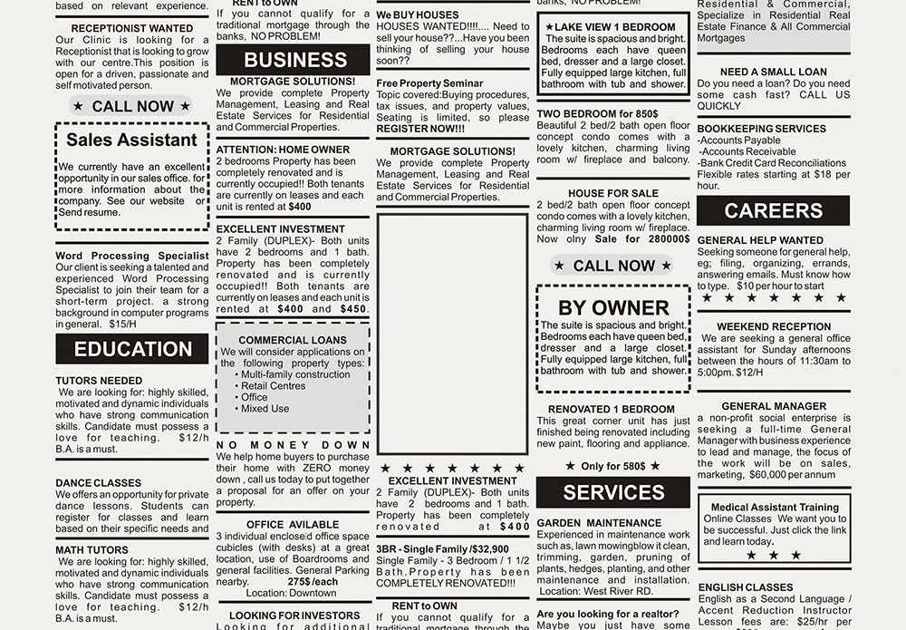 Types Of Jobs At A Newspaper