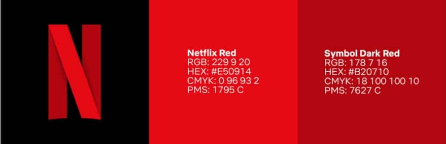 Netflix Colors - Hex and RGB Color Codes