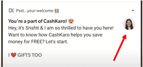 CashKaro notification