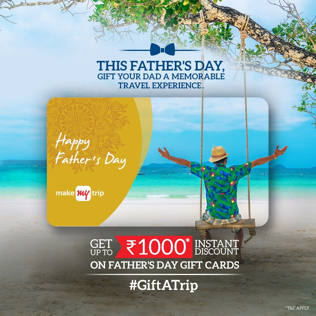 MakeMyTrip Father's Day Banner