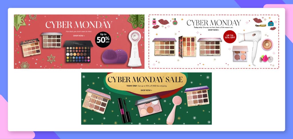 Sephora Cyber Monday marketing - Creative refresh