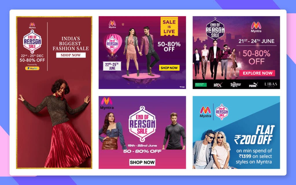 Myntra's high creative refresh rate- digital marketing campaigns in India